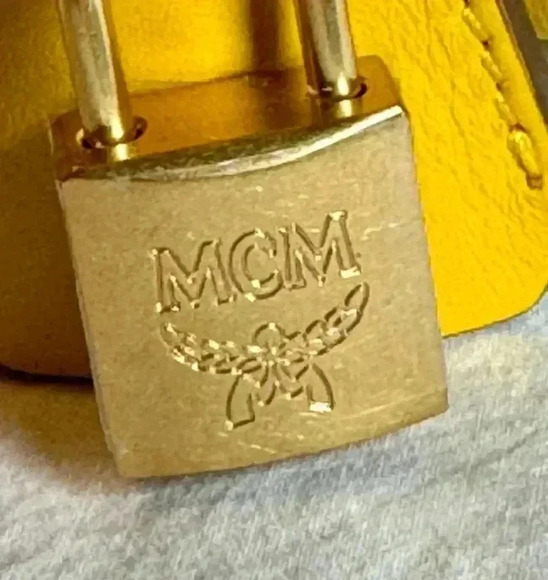 MCM Mini Ella old yellow leather Boston bag - Picture 5 of 11